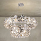 Velo Crystal Crown Chandelier - Blushlighting