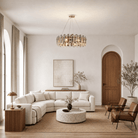 Velo Crystal Halo Chandelier - Blushlighting