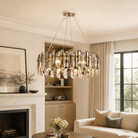 Velo Crystal Halo Chandelier - Blushlighting