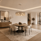 Velo Crystal Halo Chandelier - Blushlighting