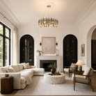 Velo Crystal Halo Chandelier - Blushlighting