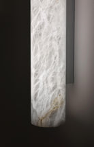 Venus Modern Linear Alabaster Wall Sconce 3'' 4.7'' - 3'' W x 22'' HBrassBlushlighting