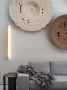 Venus Modern Linear Alabaster Wall Sconce 3'' 4.7'' - 3'' W x 22'' HBrassBlushlighting