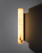 Venus Modern Linear Alabaster Wall Sconce 3'' 4.7'' - 3'' W x 22'' HBrassBlushlighting