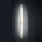 Venus Modern Linear Alabaster Wall Sconce 3'' 4.7''-3'' W x 22'' H-Brass-Blushlighting