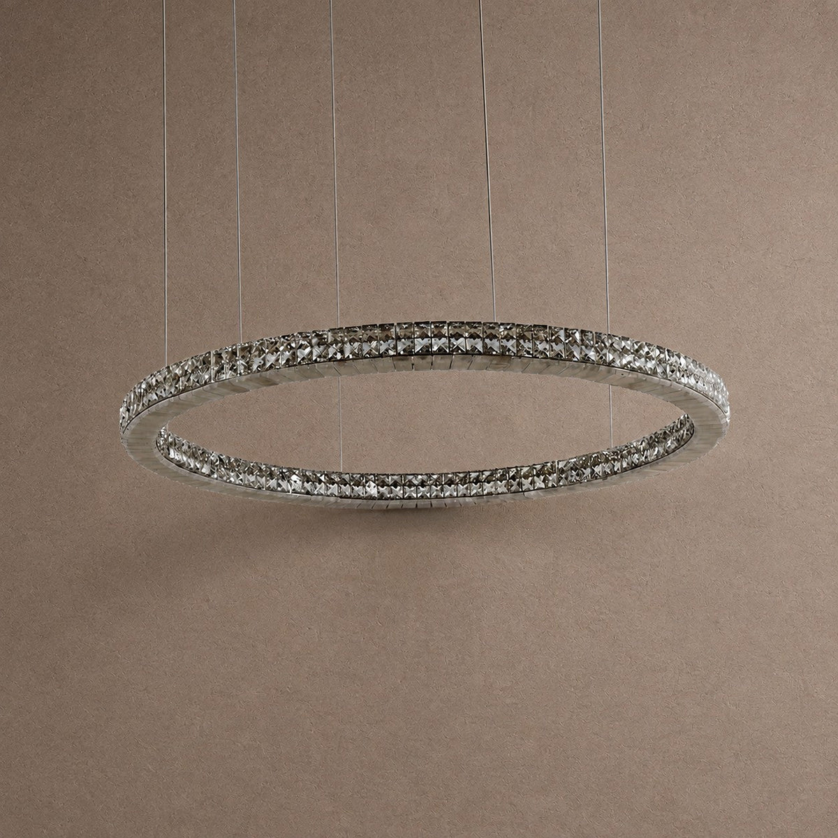 Vera Crystal and Alabaster Chandelier - Ø39.4" × H2.4" (Ø100 × H6 cm)Blushlighting
