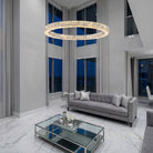 Vera Crystal and Alabaster Chandelier - Ø23.6" × H2.4" (Ø60 × H6 cm)Blushlighting