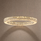 Vera Crystal and Alabaster Chandelier - Ø23.6" × H2.4" (Ø60 × H6 cm)Blushlighting