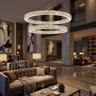 Vera Crystal and Alabaster Chandelier - Ø23.6" × H2.4" (Ø60 × H6 cm)Blushlighting