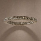 Vera Crystal and Alabaster Chandelier - Ø23.6" × H2.4" (Ø60 × H6 cm)Blushlighting
