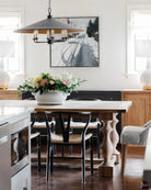 Veritas Black Chandelier 36'' For living room, bedroom, Foyer Entryway - Blushlighting