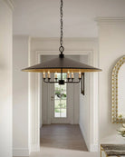 Veritas Black Chandelier 36'' For living room, bedroom, Foyer Entryway - Blushlighting