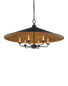 Veritas Black Chandelier 36'' For living room, bedroom, Foyer Entryway - Blushlighting