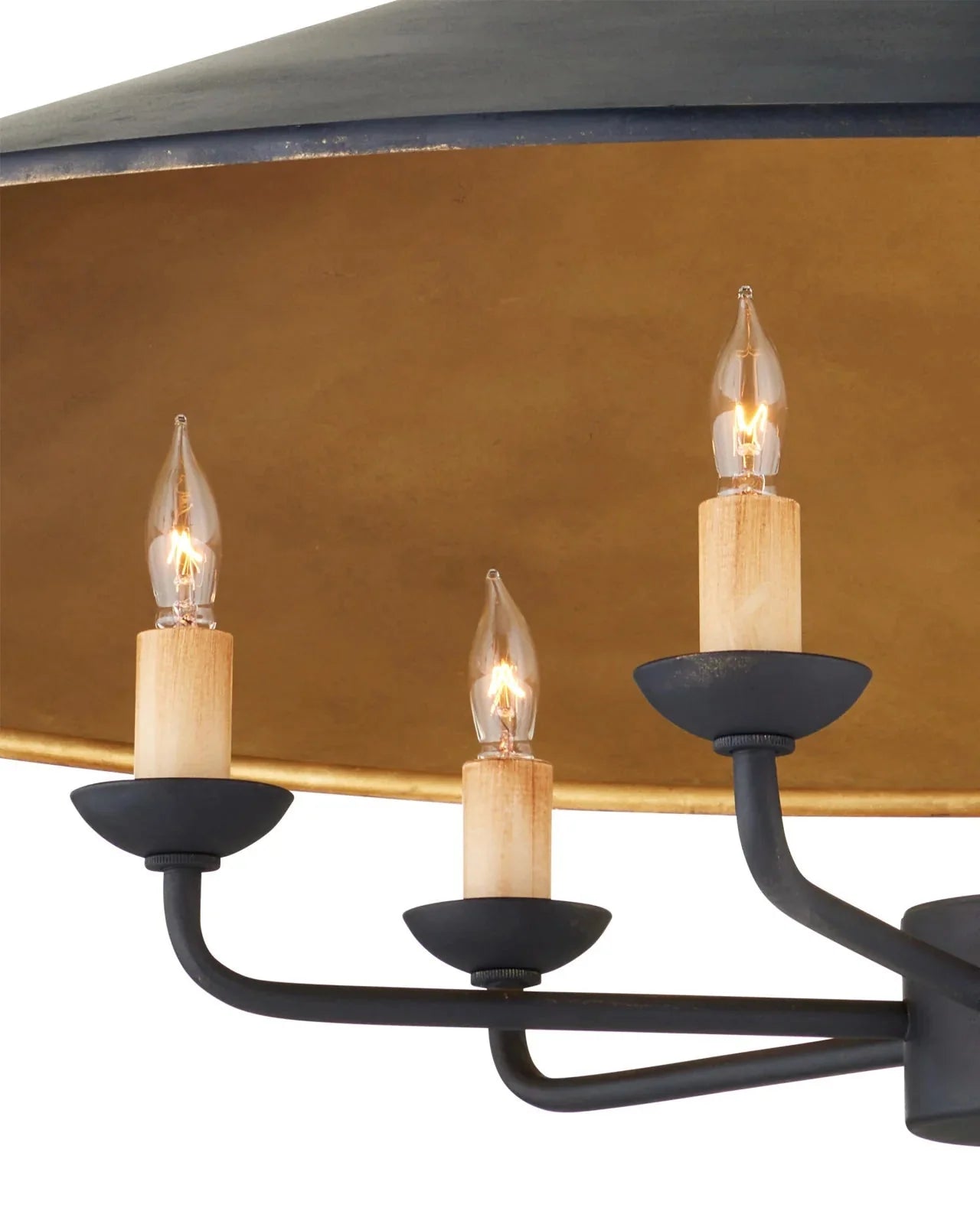 Veritas Black Chandelier 36'' For living room, bedroom, Foyer Entryway - Blushlighting