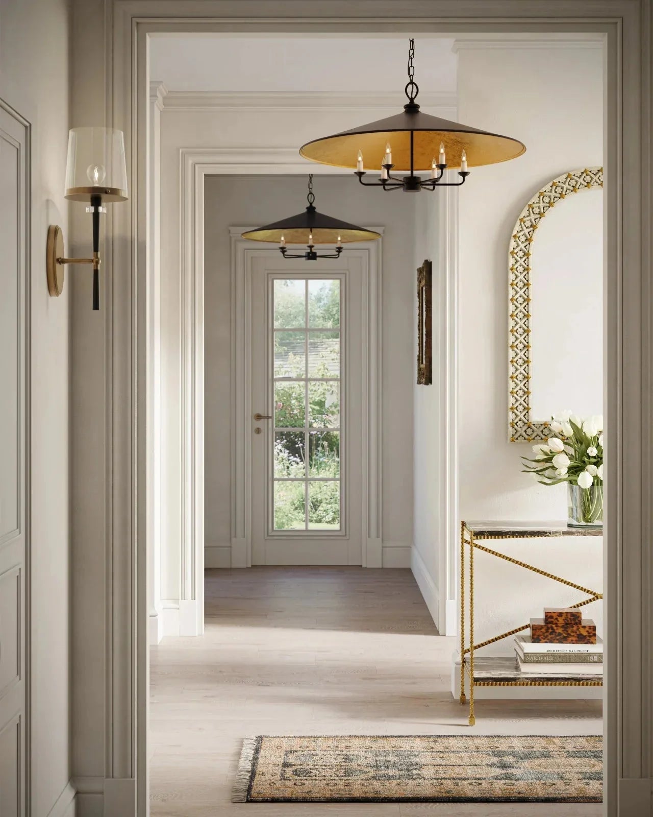 Veritas Black Chandelier 36'' For living room, bedroom, Foyer Entryway - Blushlighting