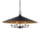 Veritas Black Chandelier 36'' For living room, bedroom, Foyer Entryway - Blushlighting