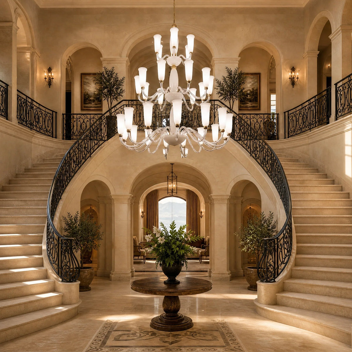 Versace Organic Modern Luxury Chandelier - Blushlighting