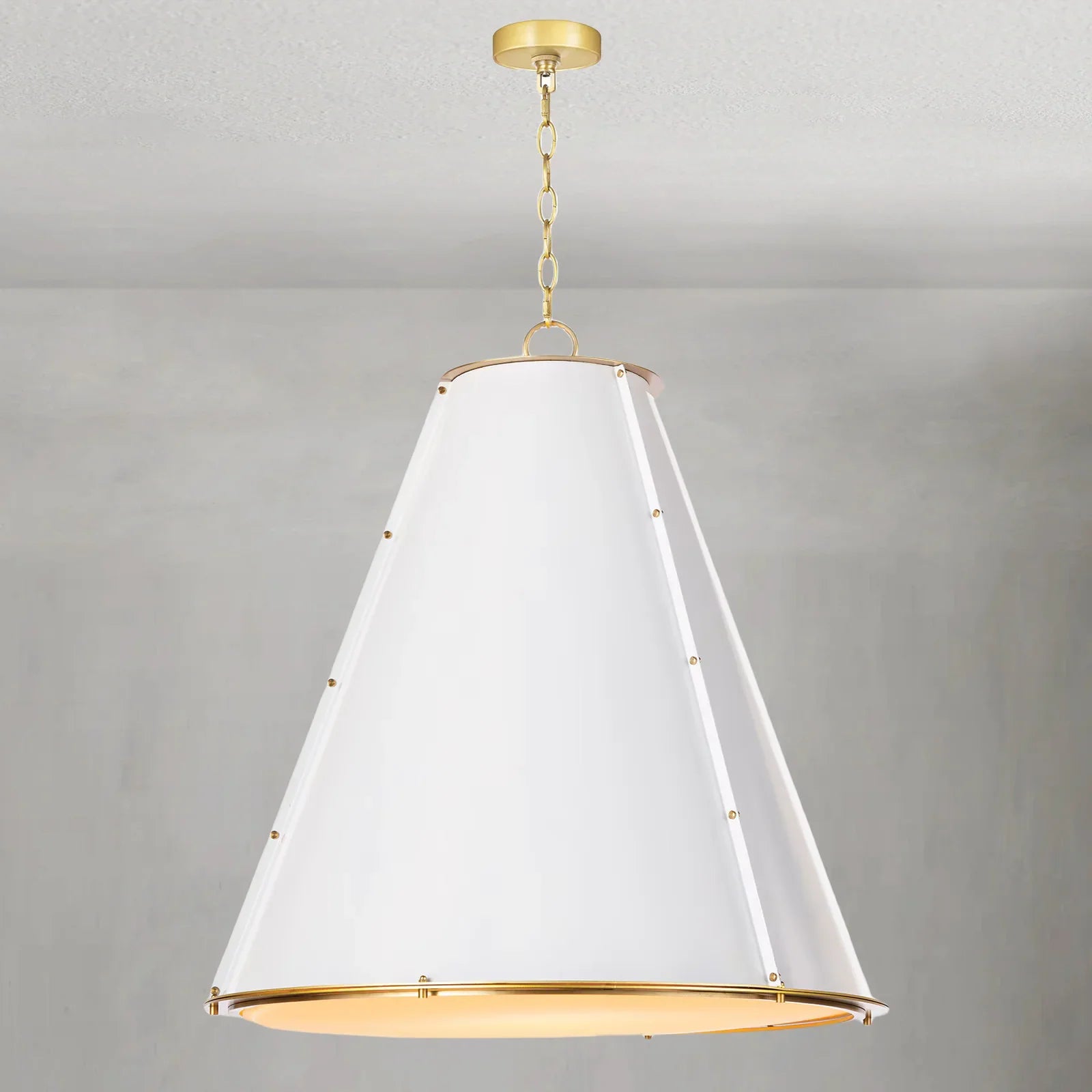 Vertelle Maid Chandelier Large-White-