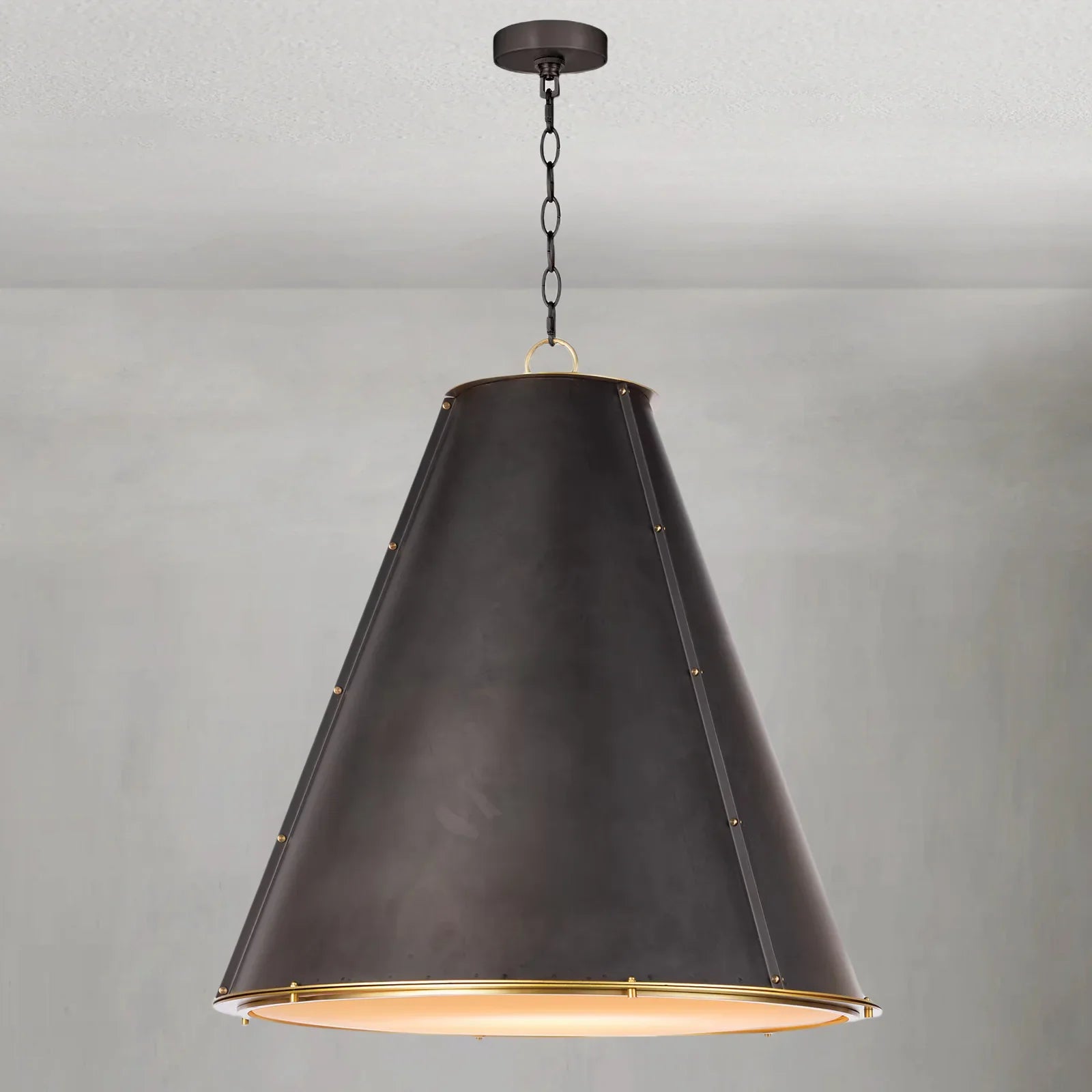 Vertelle Maid Chandelier Large-Black-