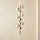 Vertical Orb Cascade Alabaster Pendant Light - H70.9" (180 cm)Blushlighting