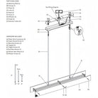 Veuvery Linear Chandelier 54" 72"-chandeliers for dining room,chandeliers for stairways,chandeliers for foyer,chandeliers for bedrooms,chandeliers for kitchen,chandeliers for living room-Blushlighting
