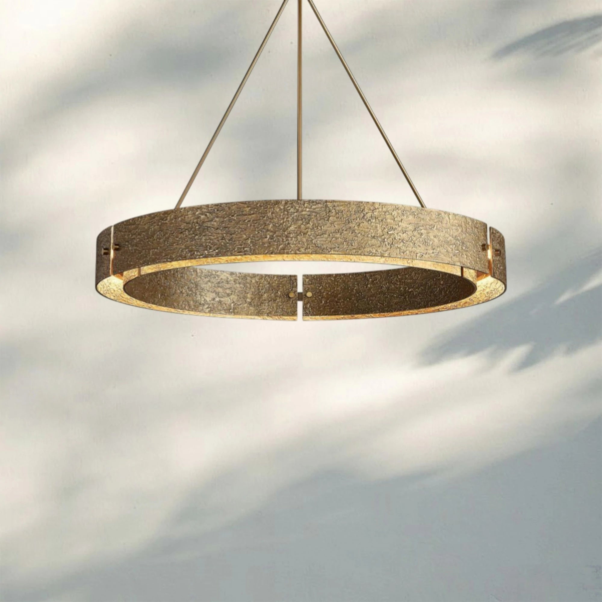 Veuvery Round Chandelier 48"-chandeliers for dining room,chandeliers for stairways,chandeliers for foyer,chandeliers for bedrooms,chandeliers for kitchen,chandeliers for living room-Brass-Blushlighting