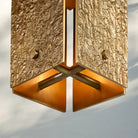 Veuvery Square Pendant 19" - BrassBlushlighting