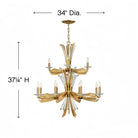 Vida Medium Multi Tier Chandelier - Blushlighting