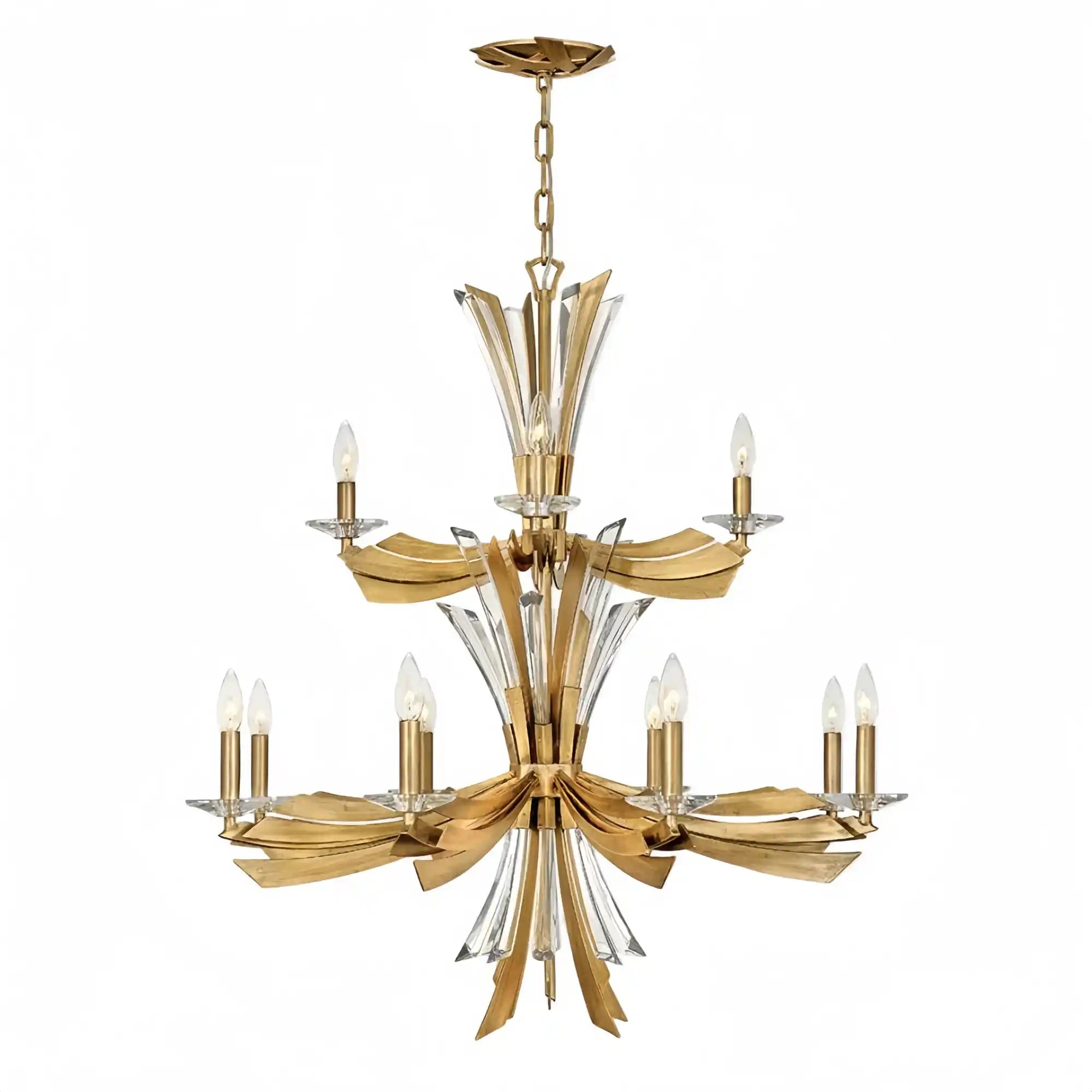Vida Medium Multi Tier Chandelier - Blushlighting