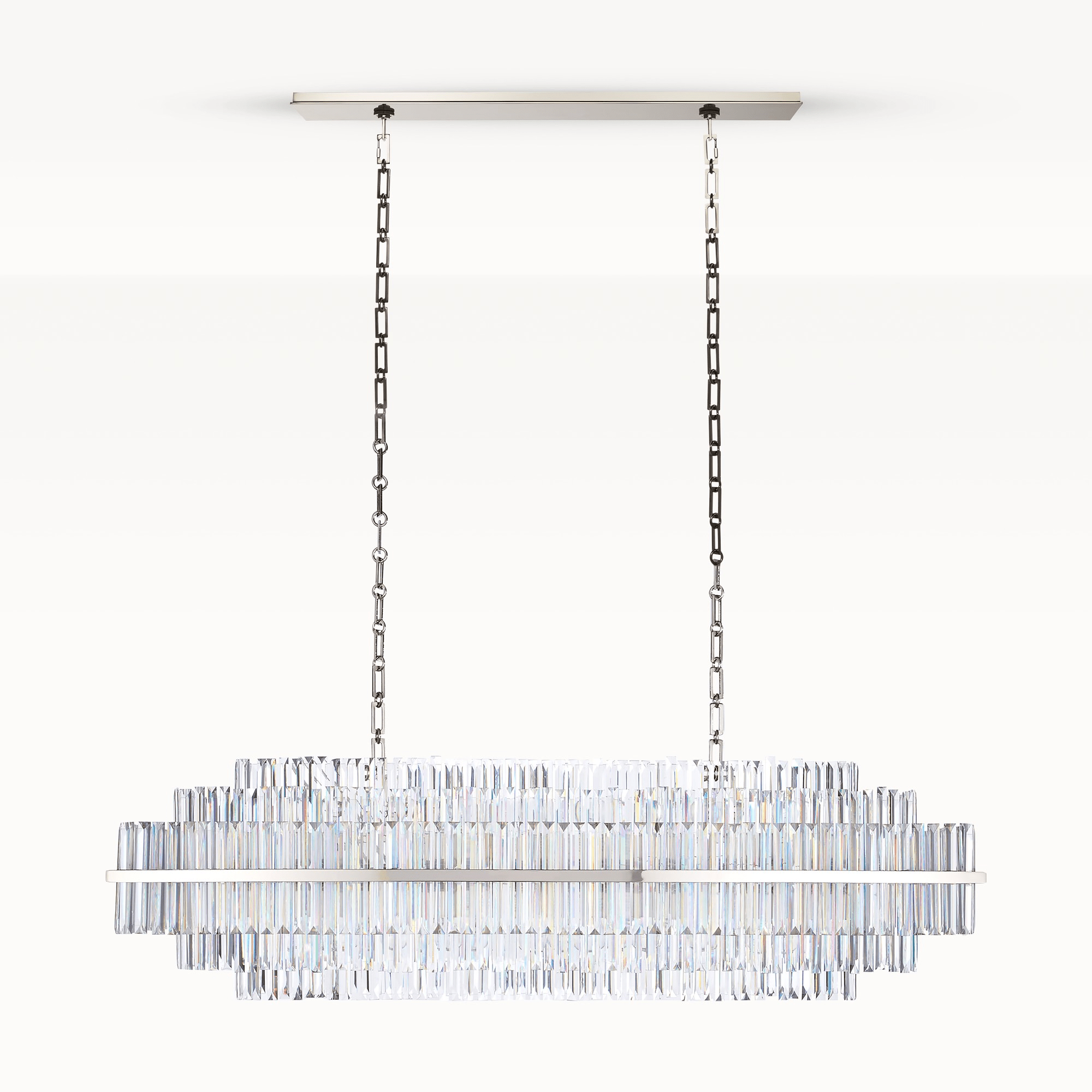 Vienna Linear Crystal Chandelier-Chandelier-Blushlighting-Blushlighting