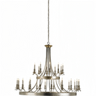 Vintage Large Iron Chandelier with Candle Rustic Farmhouse Pendant Lighting - Blushlighting