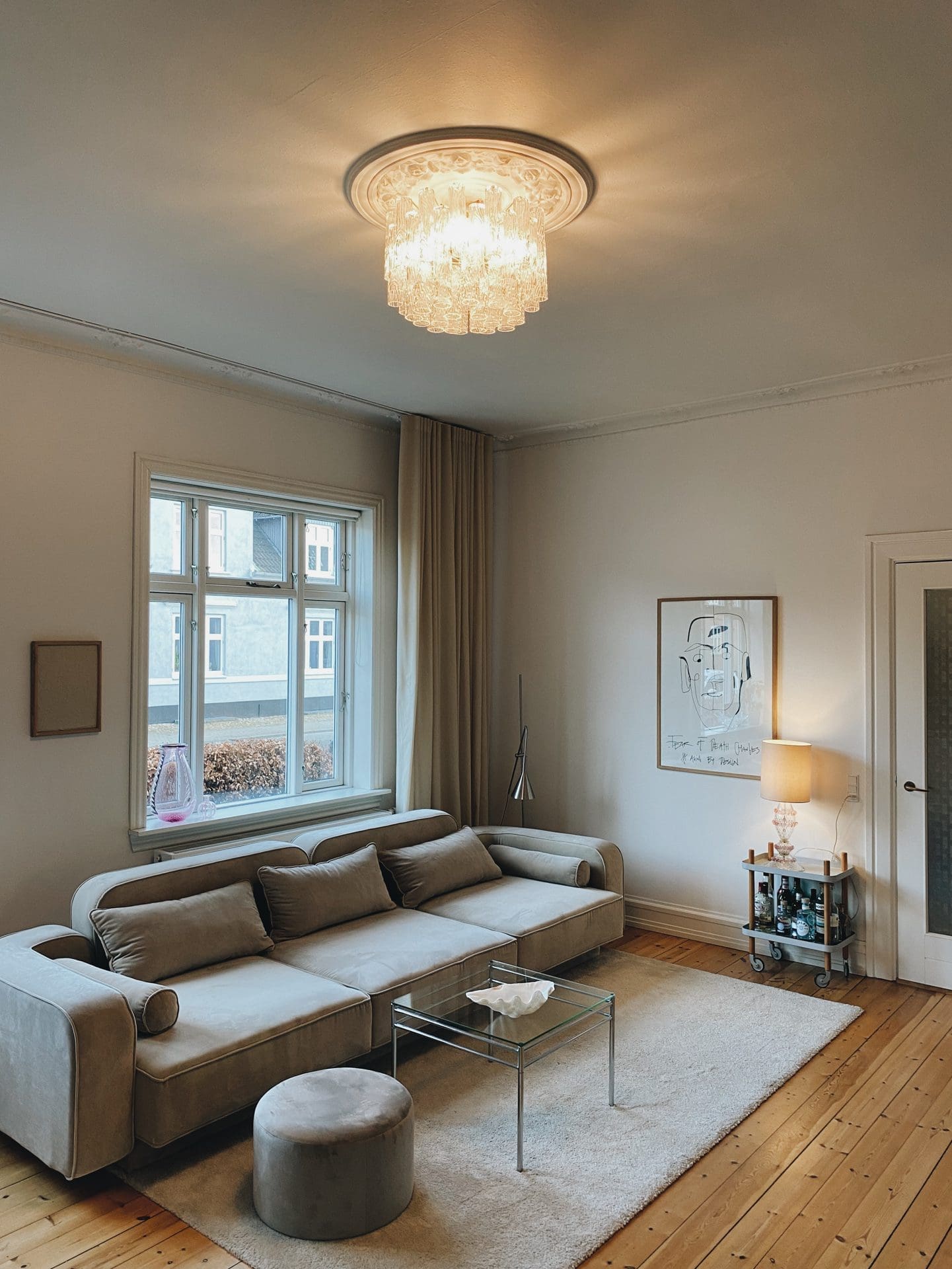 Vintage – Murano chandelier for Venini – 1970 – Transparent - Blushlighting