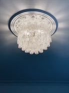 Vintage – Murano chandelier for Venini – 1970 – Transparent - Blushlighting