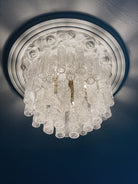 Vintage – Murano chandelier for Venini – 1970 – Transparent - Blushlighting