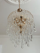 Vintage – Murano chandelier – Teardrop – 68 drops – Clear - Blushlighting
