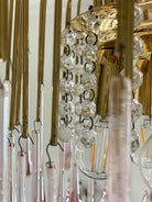 Vintage – Murano Teardrops Chandelier – 70s – Pink prisms - 47CM''DBlushlighting