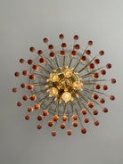 Vintage – Murano Teardrops Chandelier – 70s – Pink prisms - 47CM''DBlushlighting