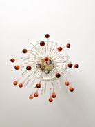 Vintage – Murano Teardrops Chandelier – 70s – Pink prisms - Blushlighting