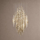 Vitara Round Chandelier - ∅ 23.6″ x H 78.7″GoldWarm lightBlushlighting