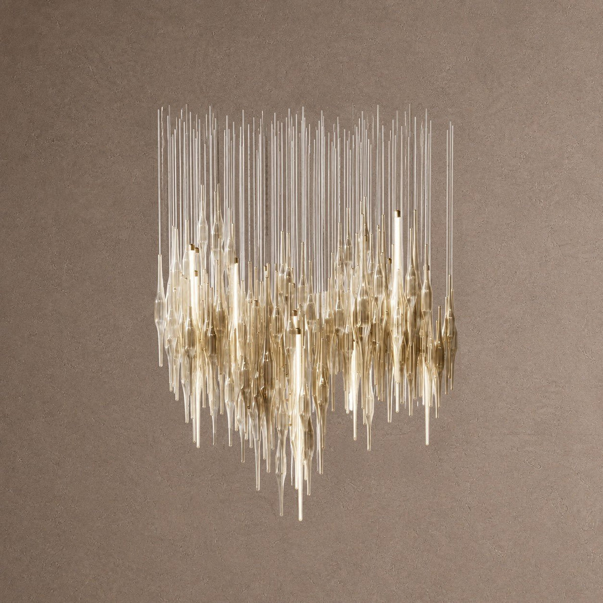 Vitara Round Chandelier - L 47.2″ × W 31.5″× H 78.7″GoldWarm lightBlushlighting