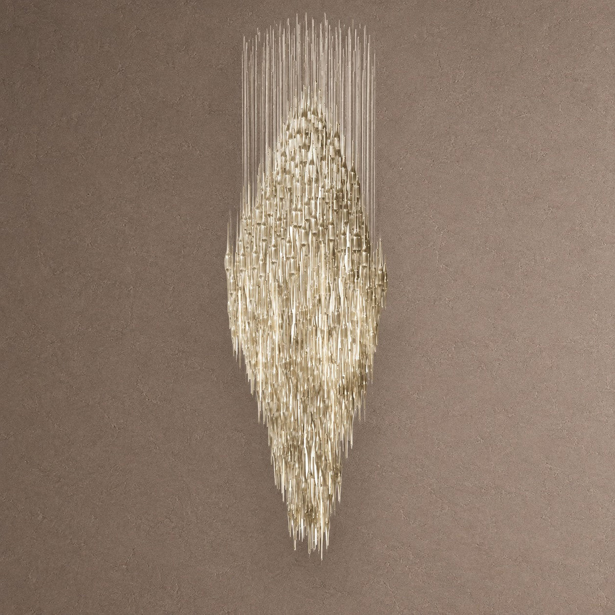 Vitara Round Chandelier - ∅ 31.5″ x H 98.4″GoldWarm lightBlushlighting