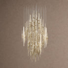 Vitara Round Chandelier - ∅ 47.2″ x H 78.7″GoldWarm lightBlushlighting