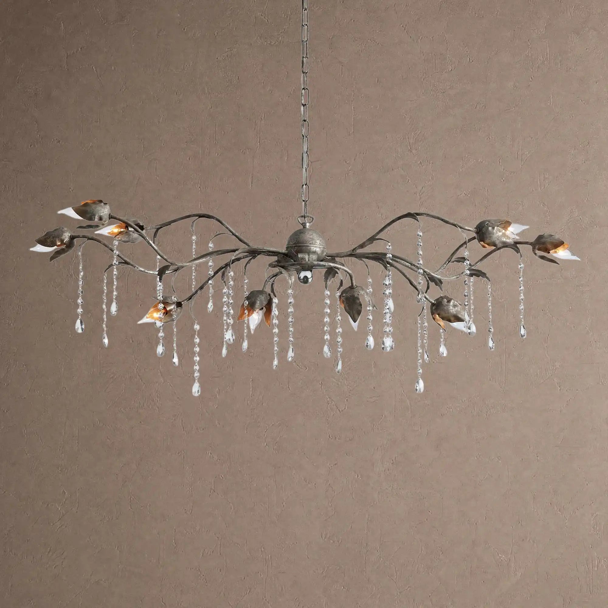Viticcia Rectangular Chandelier 52" 61" 71" - 52"Blushlighting