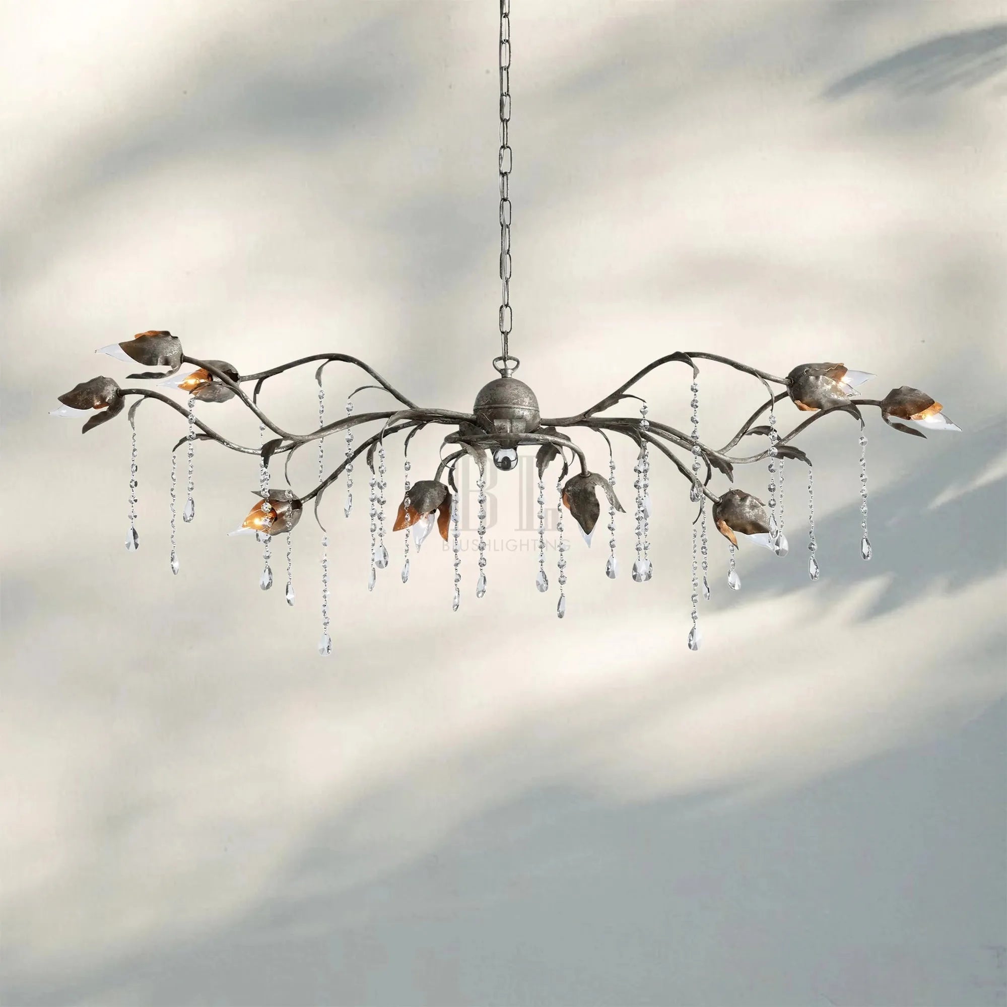 Viticcia Rectangular Chandelier 52" 61" 71"-Lighting-Blushlighting