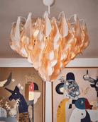 Vivara Glass Chandelier - ∅ 39.4″ x H 27.6″Pink GlassBlushlighting