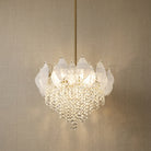 Vivienne Frosted Glass & Crystal Chandelier - 24" Dia (60 cm)Blushlighting