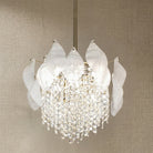 Vivienne Frosted Glass & Crystal Chandelier - 24" Dia (60 cm)Blushlighting