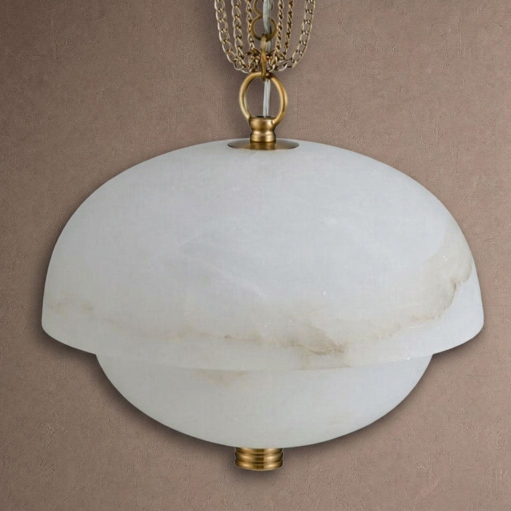 Volterra Alabaster LED Pendant 17” - Blushlighting