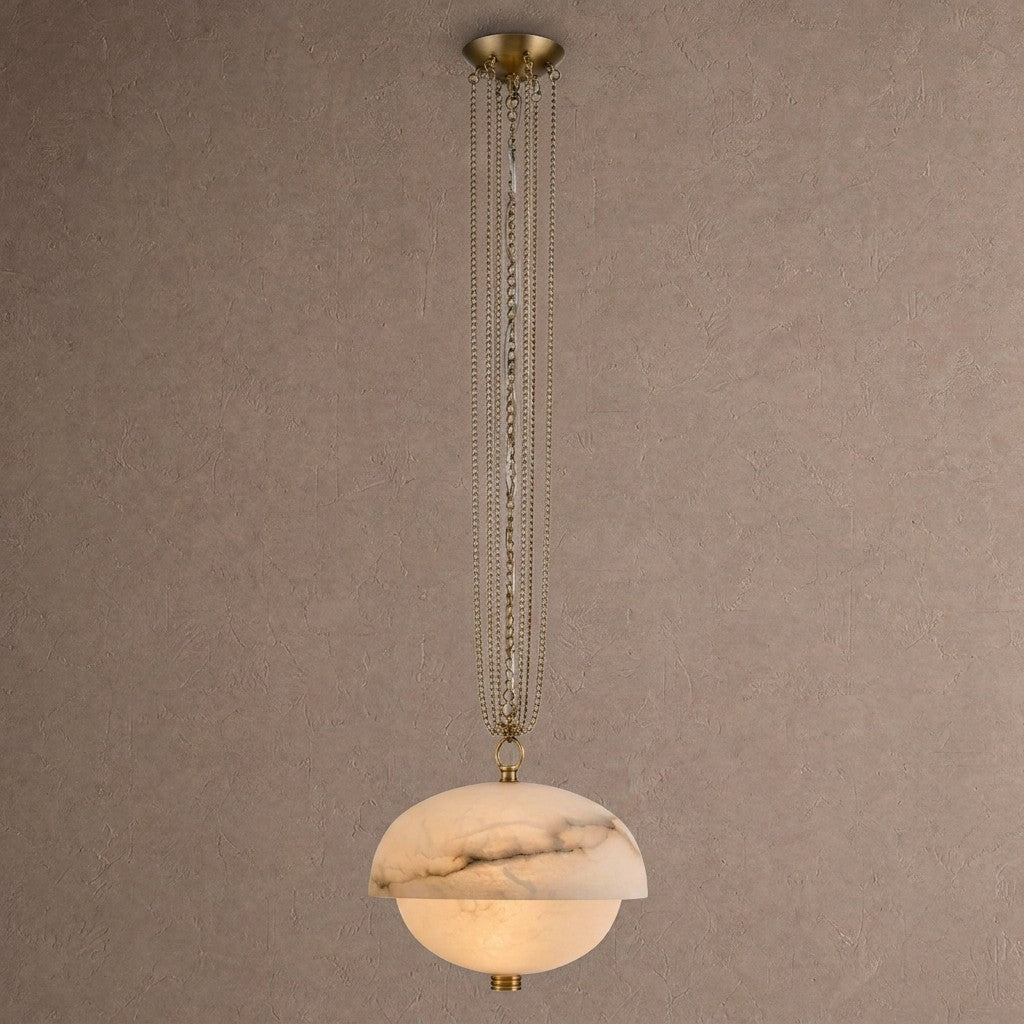 Volterra Alabaster LED Pendant 17” - Blushlighting