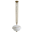 Volterra Alabaster LED Pendant 17”-Pendant for living room,Pendant for kitchen,Pendant for bathrooms,Pendant for bedrooms,Pendant for foyer,Pendant for stairways,Pendant for dining room-Blushlighting